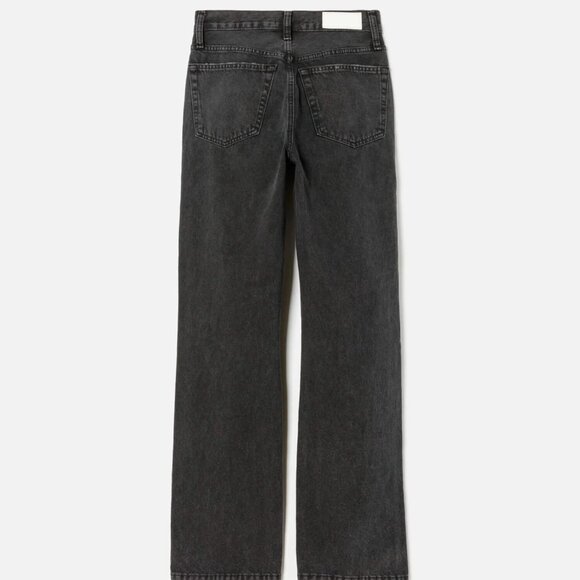 Re/Done - Originals High Rise Loose Jeans In Washed Black With Rips - Size 26 - Picture 4 of 11
